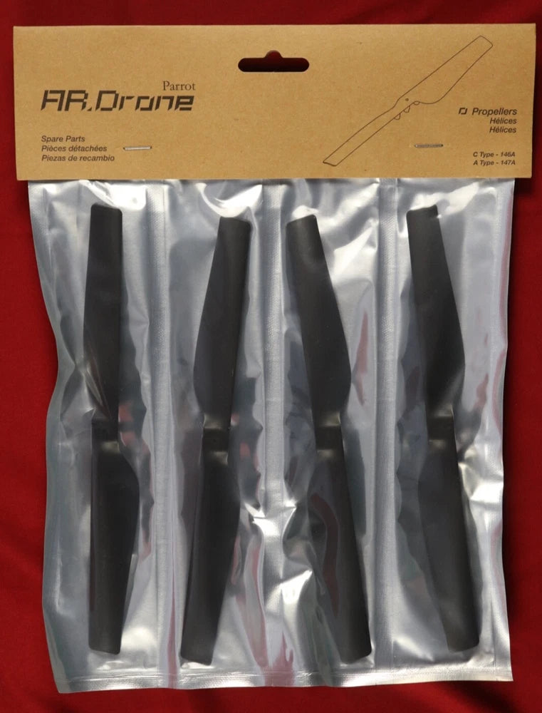 Parrot AR.Drone X4 Propellers (C Type 146A, A Type 147A) Spare Parts - SEALED
