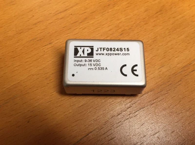 XP Power JTF0824S15 Isolated Board Mount DC/DC Converter, 4:1 Input, 1 Output,