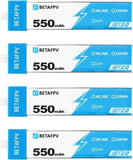 BETAFPV 4pcs BT2.0 550mAh 1S Battery 3.8V 40C/80C Lipo Battery with BT2.0 Connec Battery