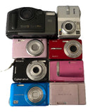 DIGITAL CAMERA BUNDLE FAULTY Sony Cybershot DSC-W70 Fujifilm Olympus Kodak Nikon