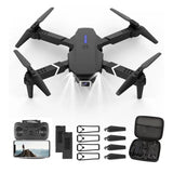 Mini 4K FPV drone with four propellers and front camera, with remote and case