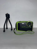 Fujifilm FinePix XP125 Waterproof Digital Camera - Black/Lime Green Works!!