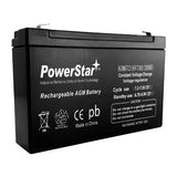 Rechargeable PowerStar AGM battery, black rectangular sealed battery for ride-on toys