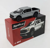 Smallcar 1/64 Scale Ford F-150 Raptor Pickup Silver Diecast car Model Toy Gift