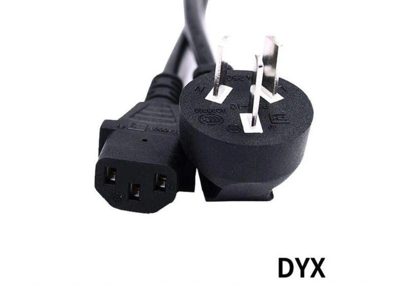 Three-core AC power input line 1.5 m long DYX bright weft adapter
