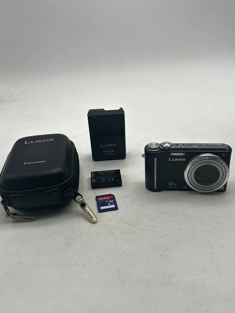 Panasonic LUMIX DMC-ZS3 Digital Camera Battery Charger SD Card | Tested & Works