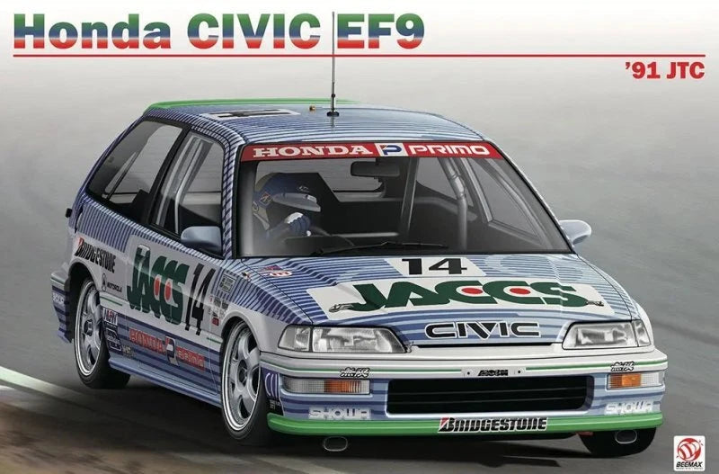 Platz Beemax BX24030 1/24 Scale Model Car Kit JACCS Honda Civic EF9 1991 JTC
