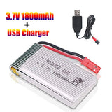 25C 3.7V 1800mAh Lipo Battery JST Plug USB Charger for RC Quadcopter Drone Cars