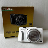 FUJIFILM FinePix F800 EXR White 16.0MP CMOS Digital Camera Tested Bundle