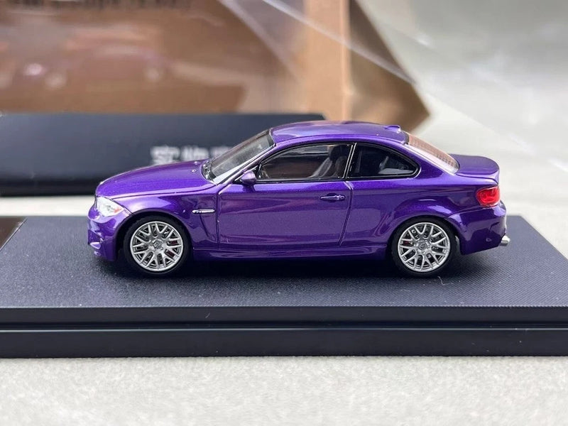 CZ 7cm 1:64 Purple 1M E82 Coupe Sports Model Diecast Display Car