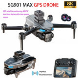 SG901MAX GPS Drone 8K HD Dual Camera with Screen WIFI Foldable Quadcopter Drone