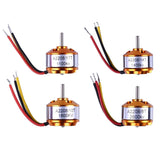 A2208 Brushless Motor KV1100/1400/1800/2600 for RC Airplane Drone 2-3S Lipo