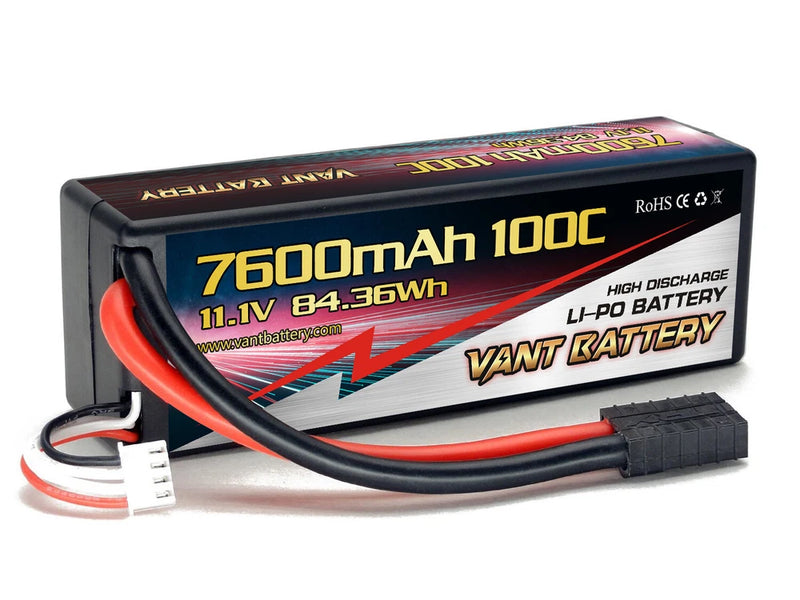 VANT 3s 11.1v 7600mah 100c Lipo Battery FITS TRAXXAS Plug  XMAXX MAXX Battery