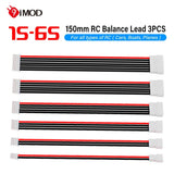 3PCS 150MM Extension Cord 1S/2S/3S/4S/5S/6S Lipo Balance Wire For RC Cars Boats