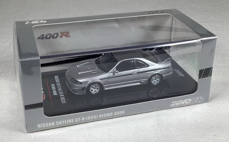 INNO64 Nissan Skyline GT-R (R33) Nismo 400R Sonic Silver 1:64 Diecast