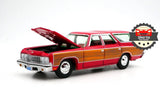 1973 CHEVROLET CAPRICE WAGON RED 1:64 SCALE DIECAST COLLECTOR MODEL CAR