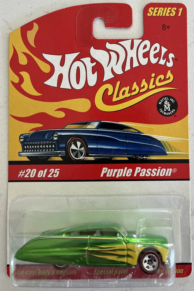 Hot Wheels Classics Green Purple Passion 1:64 Series 1 Die Cast MISP, (B194)