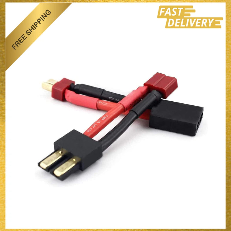 T Plug RC Battery Charger Cable, Lipo Battery Adapter, Durable Silicone Wire Battery