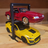 1:18 Scale Two Post Car Lift For Displaying Scale Model Cars Garage -Plastic
