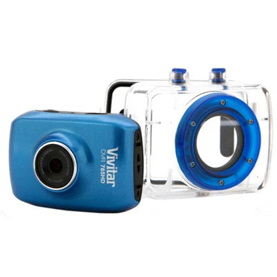 Vivitar DVR785HD Pro Sport 5.1-Megapixel Camcorder - Blue - New