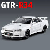 1:24 Nissan Skyline Ares GTR R34 Alloy Sports Car Model Diecasts Metal Racing Ca