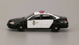 1:64 Scale 596 IMPALA LAPD Los Angeles LA Police Sedan Model Diecast Metal Car