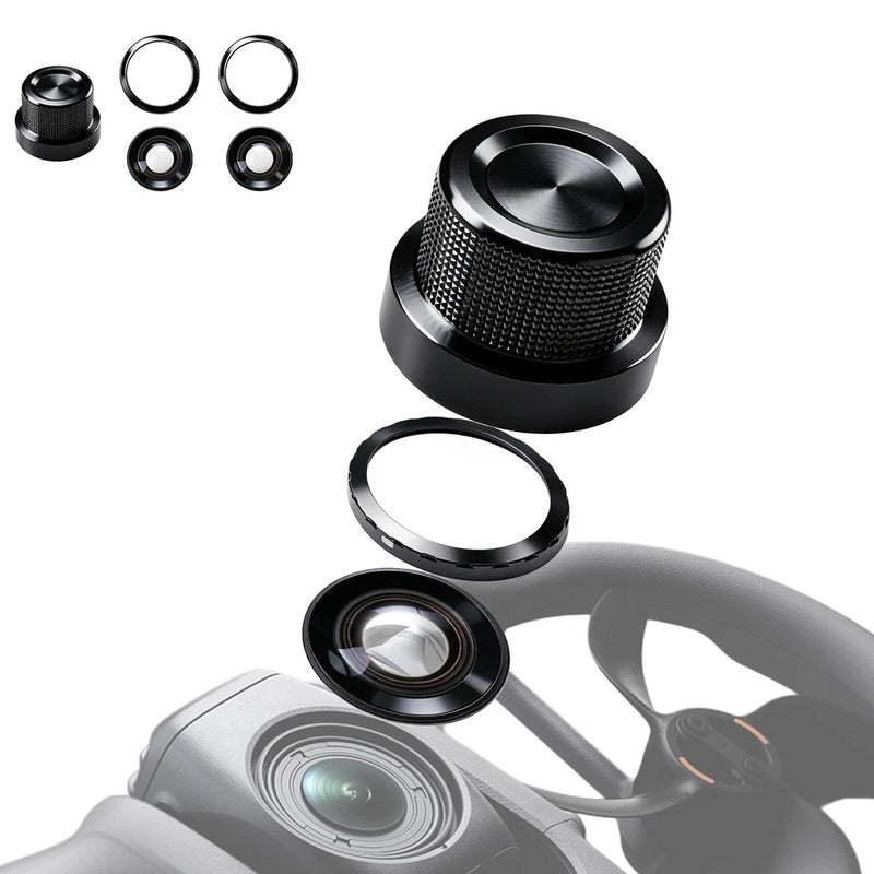 Detachable HD camera lens replacement with black lens glass ring and housing