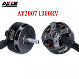 Axisflying AY2807 1300KV brushless RC motor, black cylindrical body with mounting hub