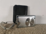 Fujifilm FinePix F20 6.3MP Digital Camera Silver Tested W/ Case