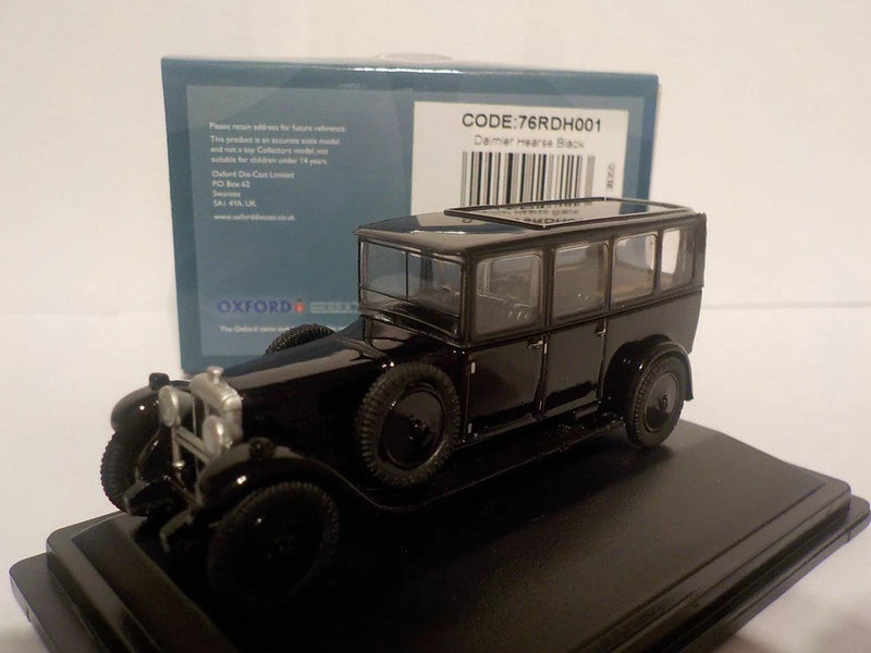 Model Car, Daimler Hearse - Black, 1/76 New Oxford Diecast