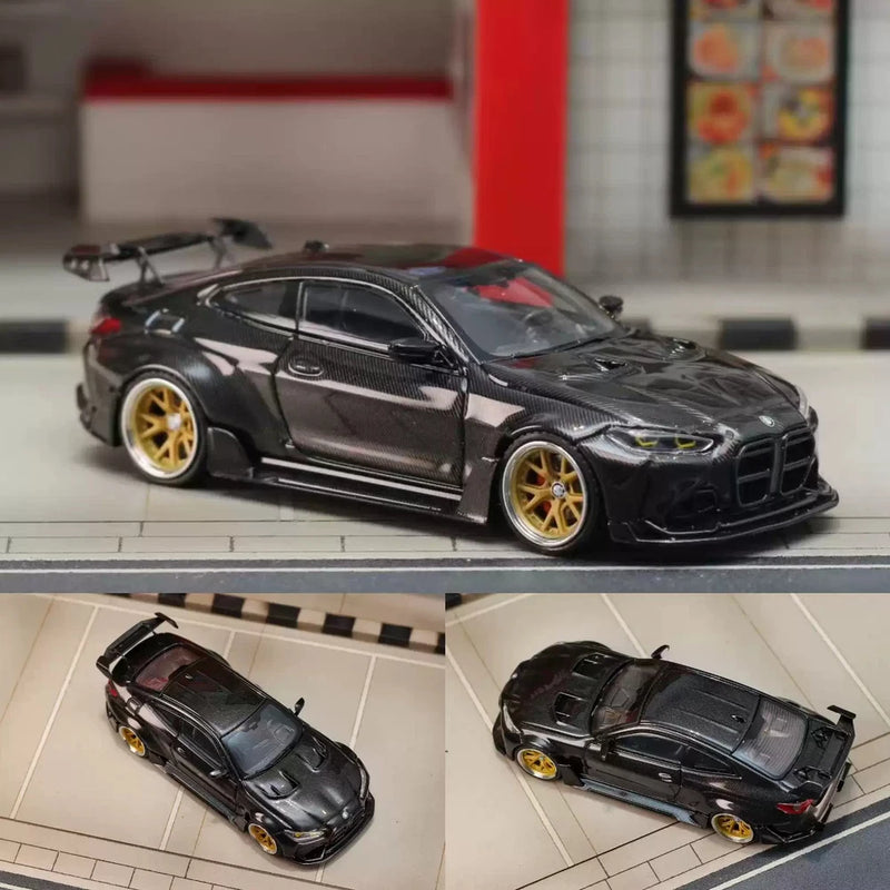 SW 1:64 M4 Body Kit FOSHAN AIT 2025 Full Carbon Black Diecast Model Car