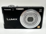 Panasonic Lumix DMC-FH2 14 MP 4x Optical Zoom Black Untested for Parts Repair