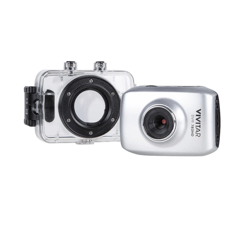 Vivitar DVR783 Waterproof HD Action Camcorder (Silver)