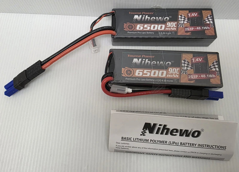 NIHEWO 14.8V 4S 7500mAh LiPO Battery UAV Hard Case for RC Car Truck Tank Boat Battery