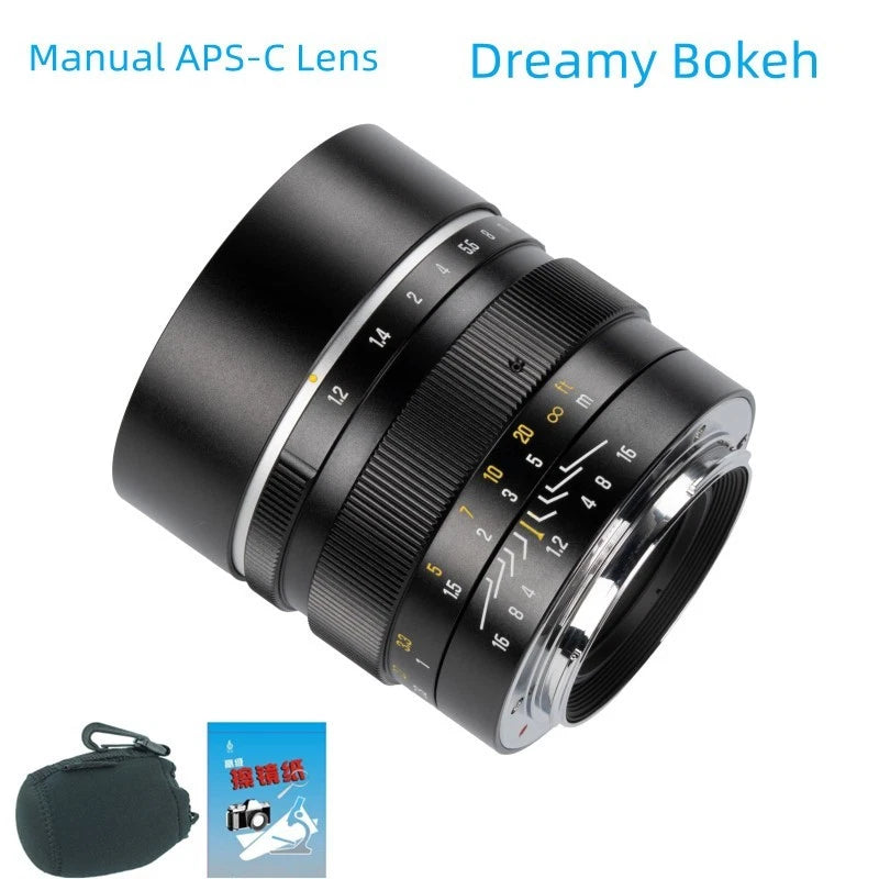 7artisans 50mm F1.2 Large Aperture Prime Portrait Lens for fujifilm X E3 Camera