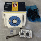 Panasonic LUMIX DMC-LZ3 5.0MP Digital Camera Silver W/Cables Battery Tested