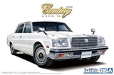 White Toyota Century L-Type model car, front 3/4 view with chrome grille and headlights