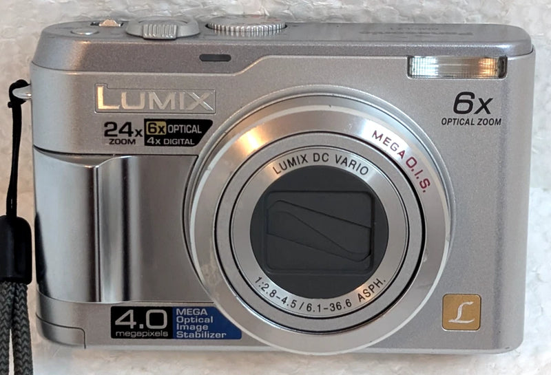 Panasonic LUMIX DMC-LZ1 4.0MP Silver Digital Camera Tested Working