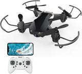 Mini Drone with Camera Black WiFi FPV Mini Drones with 720P HD Camera Selfie