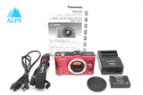 Panasonic LUMIX DMC-GF2K Digital Camera 12.1MP Red w/ASPH 14-42mm Lens Tested