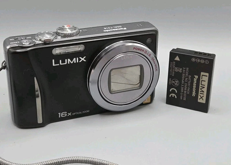 Panasonic Lumix DMC-TZ18 Digital Camera, SPARES, Please Read, Working.