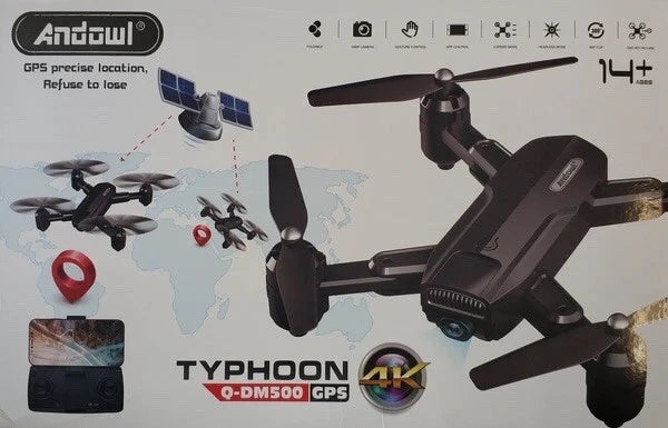 Typhoon Q-DM500 GPS 4K drone quadcopter with four propellers, camera body