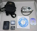 Panasonic Lumix DMC-TZ3 Camera, Battery, Case, CDs *WORKS- For Parts Only