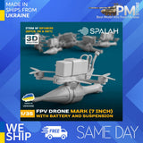 SPALAH 14935 1/35 FPV drone Mark 7inch with battery and suspension 5 pcs Battery