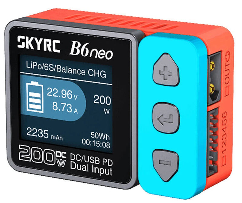 SKYRC B6 NEO Smart Charger DC 200W PD 80W LiPo Battery Balance Discharger Battery