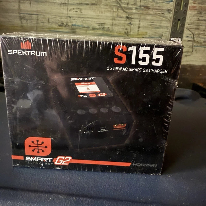 Spektrum S155 55W Smart G2 AC Charger LCD USB for LiPo LiFe NiMh NiCd Batteries Battery