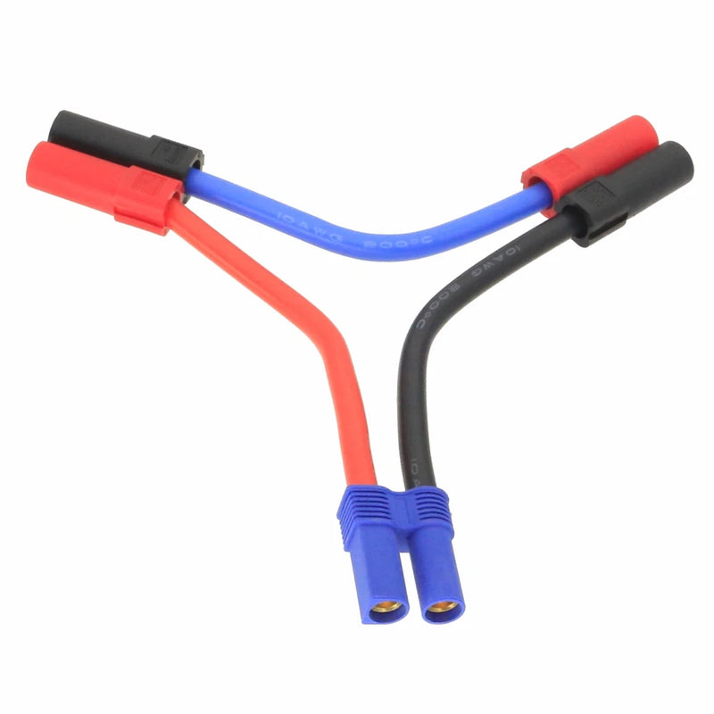 RC FPV Series Wire EC5 1 Female to 2 Male XT150 10AWG 10CM Cable Doubles Voltage