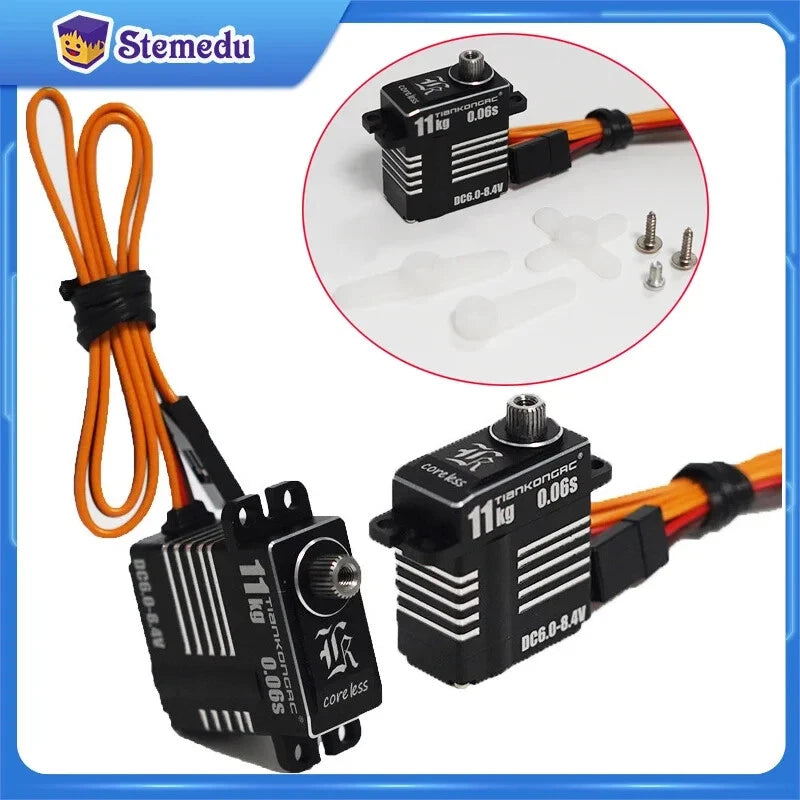 8.4V 0.06S 11KG Mini Full Metal Digital Coreless Programmable Servo For RC Cars
