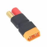 HXT 5.5mm Male-/Female+ Bullet to XT60 Male No Wires Adapter For RC Lipo Battery