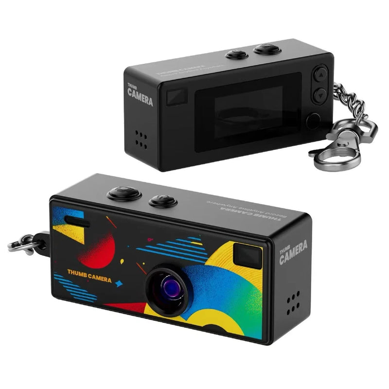 Thumb Keychain Mini Action Camera 1080P Retro Small Video Recorder Camcorder